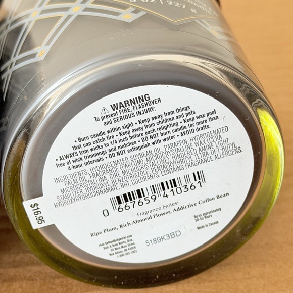 2 X Bath & Body Works Midnight Addiction Soy Wax Blend Single Wick Candle 8 oz - Picture 8 of 9